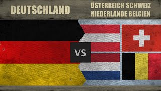 DEUTSCHLAND vs ÖSTERREICH SCHWEIZ NIEDERLANDE BELGIEN  Wer hat das besseren Militär 2018 [upl. by Wordoow]