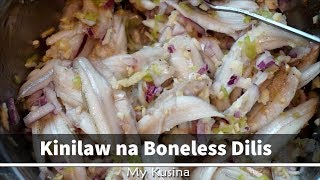 Kinilaw na Boneless Dilis [upl. by Fassold]