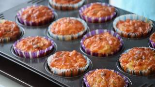 Des muffins salés façon pizza [upl. by Nairbo]