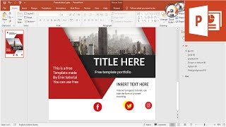 Graphic Portfolio Design  How to make Portfolio  PowerPoint Tutorial [upl. by Iral]