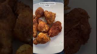 Dunked wings recipe at home wings stickywings food youtubemadeforyou [upl. by Anilatsyrc]