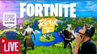 🛑 FORTNITE REMIX 2  Novo PASSE de BATALHA mapa e itens exclusivos AO VIVO [upl. by Eidnam]