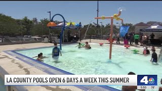 LA County pools will be open 6 days a week for the summer [upl. by Lynden]