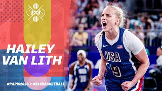 Hailey Van Lith is a 3x3 Basketball Olympic Medalist  Paris 2024 [upl. by Susejedairam]