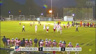 High School Football Southern Durham vs South Granville Pink Game 1042024 [upl. by Erlina]