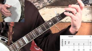 How to Play Grandfathers Clock on Banjo Using Inside Rolls [upl. by Dewees575]