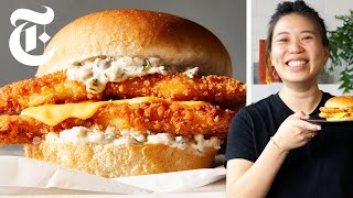 The Best Homemade Fried Fish Fillet Sandwich  Sue Li  NYT Cooking [upl. by Ajnat950]