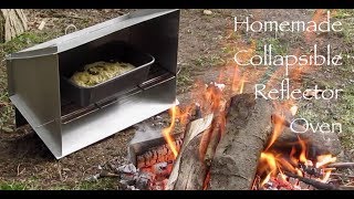 Homemade Collapsible Reflector Oven How I made it and first time use [upl. by Vivi]