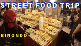 BINONDO STREET FOOD TRIP  Food Bazaar  Lucky Chinatown [upl. by Nirtiak]