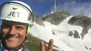 SÄNTIS LISENGRAT ROTSTEINPASS ALTMANN EISFELD STEIGEISEN  SWISSPOWERJET [upl. by Oicnerolf]