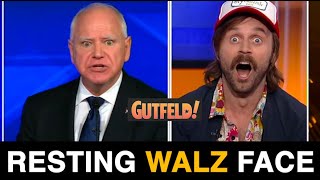 Tim Walz impression  TYLER FISCHER on GUTFELD gutfeld timwalz impressions [upl. by Ardnosac798]