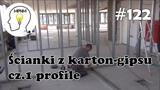 122  Ścianki z kartongipsu  cz1 profile [upl. by Pownall]