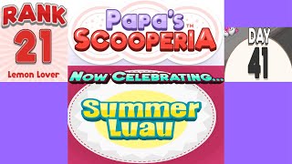 PAPAS SCOOPERIA  Rank 21  SUMMER LUAU Season STICKERS 002061029 [upl. by Gebler]