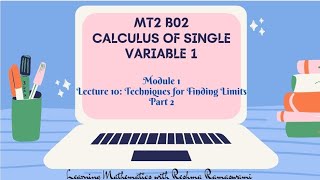 Techniques for Finding Limits  Part 2  Section 12  2nd Semester BSc Mathematics Core Paper [upl. by Saylor]