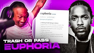 TRASH or PASS Kendrick Lamar  Euphoria Drake Diss  REACTION [upl. by Rayle]