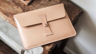 Making a Leather MacBook Case [upl. by Chapnick]