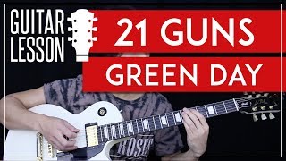 21 Guns Guitar Tutorial  Green Day Guitar Lesson 🎸 Tabs  Solo  Guitar Cover [upl. by Harald435]