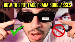 HOW TO SPOT FAKE PRADA SUNGLASSES  Really Simple [upl. by Tobias845]