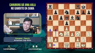 Caruana Dá Um Show No Gambito da Dama [upl. by Leirad]