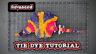 Advanced Tie Dye Techniques Tutorial  Dreamcatcher Mandala with Heart Honeycomb Spine [upl. by Siegler894]