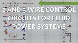 2 and 3 Wire Control Circuits for Fluid Power Systems Full Lecture [upl. by Ennayelsel]