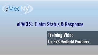 ePACES Claim Status and Response Options [upl. by Albur]