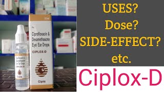 CIPLOXD DROPCiprofloxacin and Dexamethasone eyeear drop full information in hindi [upl. by Balcke358]