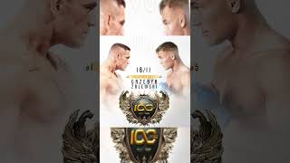 Grzebyk vs Zalewski na KSW100 KSW mma mmanews sportnews mixedmartialarts [upl. by Annohsak]