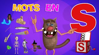 Foufou  Mots commençant par S pour les enfants Learn words starting with S for kids 4k [upl. by Tibbs]