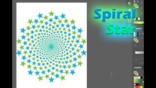 How to Create Star Shape Spiral Design  Adobe Illustrator  SEE CREATION [upl. by Lipinski437]