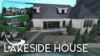 Building a Luxurious Lakeside House in Bloxburg [upl. by Nickerson]