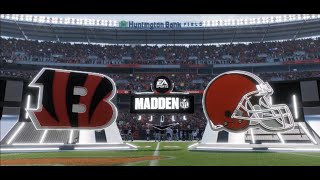 EAMaddenNFL🏈WEEK 7 NFL🏈 Bengals🐅vs browns🏈LIVE🏈The BATTLE of OHIO🏙️HUNTINGTON BANK FIELD🏟️ [upl. by Idnir]