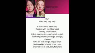 Babymonster Clik clak preview easy lyrics monstiez kpop lyrics [upl. by Enenej]