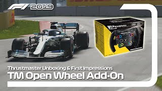 Thrustmaster TM Open Wheel Addon  UNBOXING  FIRST IMPRESSIONS [upl. by Adnamra]