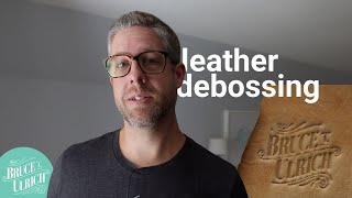 Leather Debossing Experiments  Using Acrylic to Deboss Leather [upl. by Christin800]