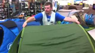 Quechua 2 second 3 man popup tent demo [upl. by Komsa750]