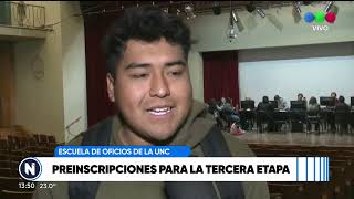 Escuela de Oficios de la UNC hoy y mañana inscriben a cursos gratuitos en el Pabellón Argentina [upl. by Shorter]