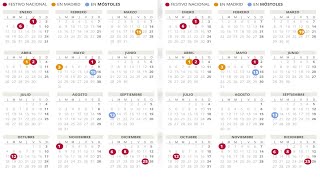 Calendario laboral de Móstoles del 2021 con todos los festivos [upl. by Alemahs]