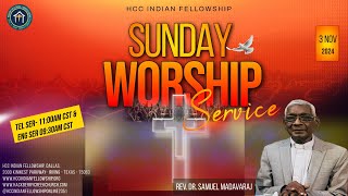 Sunday Service 3 Nov 2024 Rev Dr Samuel Madavaraj HCC Indian FellowshipDallasTeluguChurch [upl. by Ardnnek]