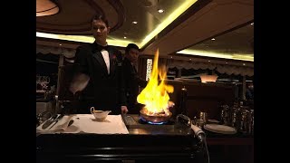 A compilation of dining photos amp videos during my voyage on Cunard Queen Elizabeth in Queens Grill [upl. by Adnilec]