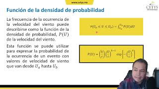 Distribución de Weibull para evaluar el potencial del viento [upl. by Nnylyahs]