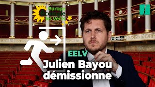 Accusé par son excompagne Julien Bayou quitte EELV et le groupe écolo à l’Assemblée [upl. by Dowlen299]