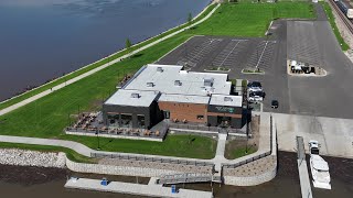 The New Fort Madison Marina featuring the very nice Turnwater Bar and Grill [upl. by Etteniuq394]