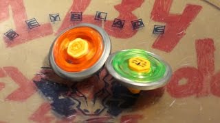 Burn Fireblaze 135MS vs Flame Libra T125ES  Metal Fight Beyblade Battle [upl. by Airalednac]