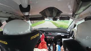 Podorlická rally 2024 onboard RZ2 BrázdaBodlák Lancer Evo IX [upl. by Ariahay311]