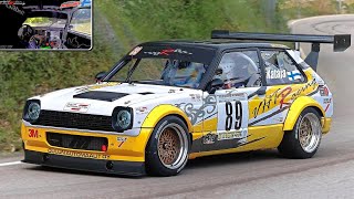 TOYOTA STARLET Double Hayabusa V8  10500RPM Monster ONBOARD [upl. by Gilligan]