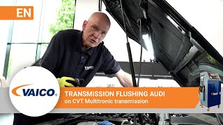 Transmission flush Audi Multitronic  VAICO EXPERTKITS V103231XXL for CVT transmission [upl. by Ansell]