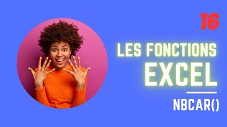 Comment compter le nombre de caractères  ✅ Excel fonction n°016 [upl. by Joelly708]