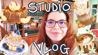 STUDIO VLOG 3  MAKING A CALENDAR  AUGUSTSEPTEMBEROCTOBERNOVEMBER [upl. by Anayet]