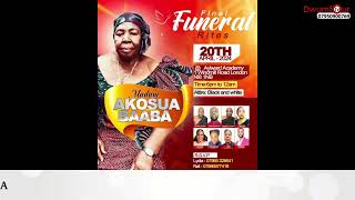 Akosua Baaba Final Funeral Rites Full Length Live stream [upl. by Lichtenfeld918]